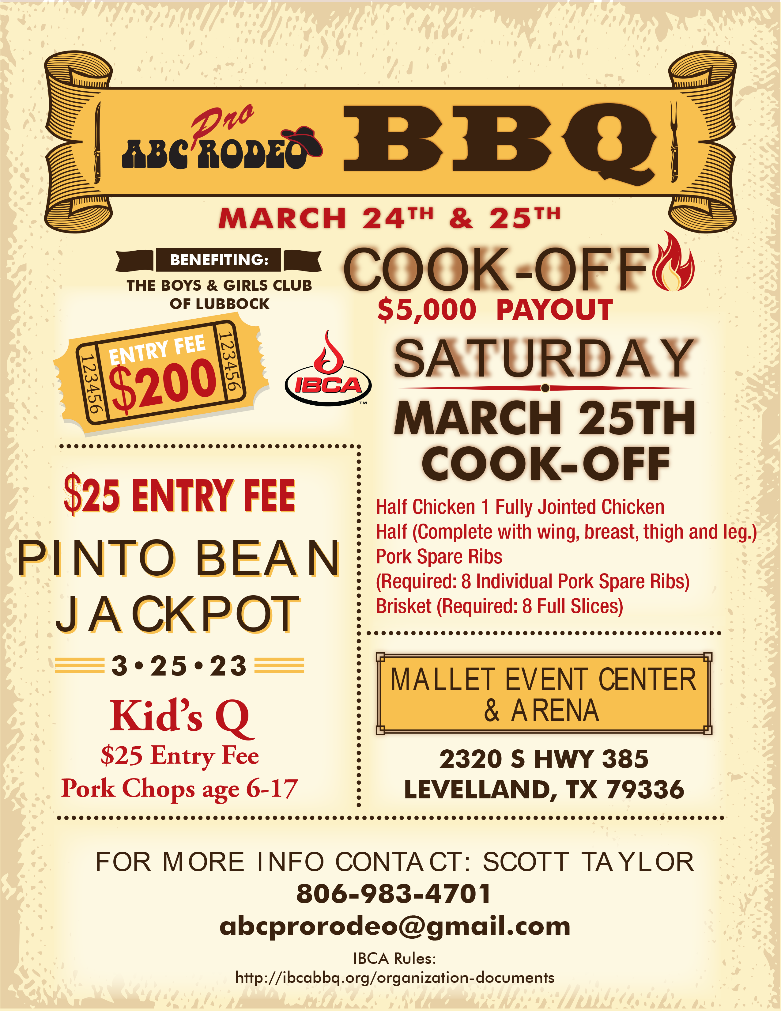 BBQ APPLICATIONS ABC PRO RODEO